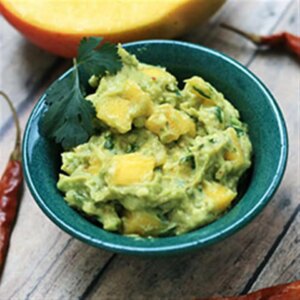 Mango chipotle guacamole