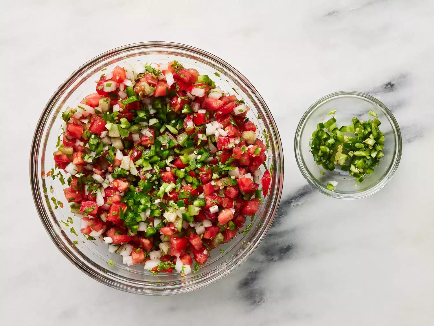 Some chopped jalapeño added to the salsa.