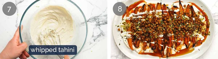 Maple sweet potato salad with whipped tahini Recipe