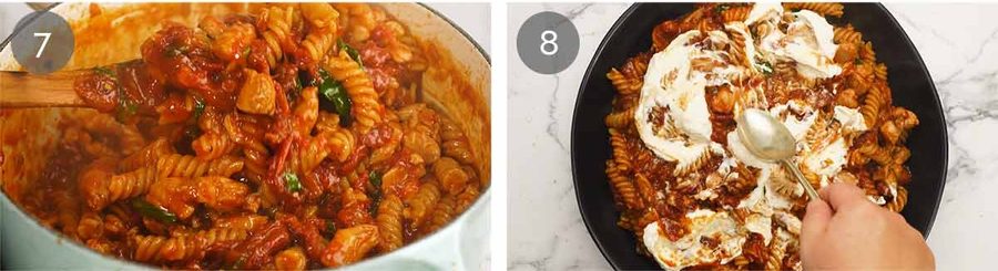 Whipped ricotta one pot chicken pasta – with sun dried tomatoes Recipe