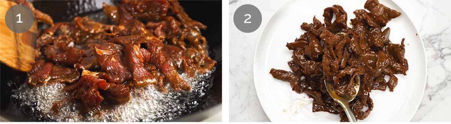Beef in black bean sauce Recipe