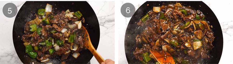 Beef in black bean sauce Recipe