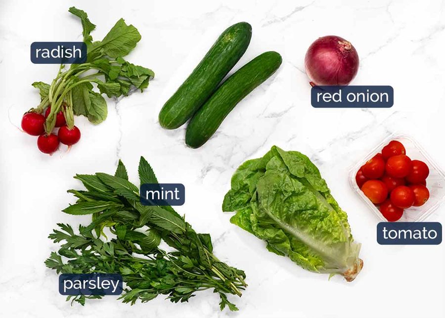 Lebanese Fattoush Salad Recipe