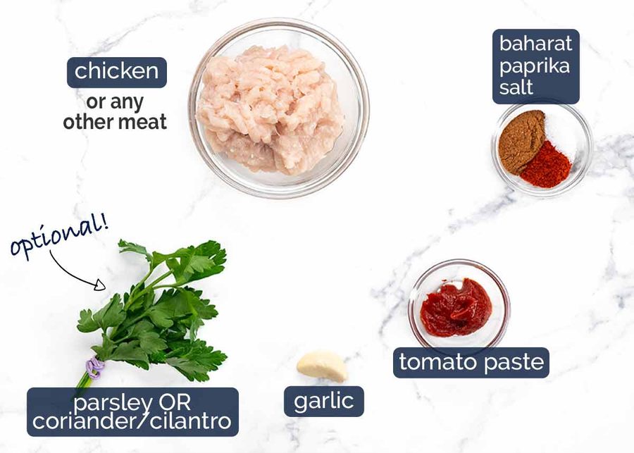 8 minute Lebanese Pizza – chicken mince recipe! Recipe