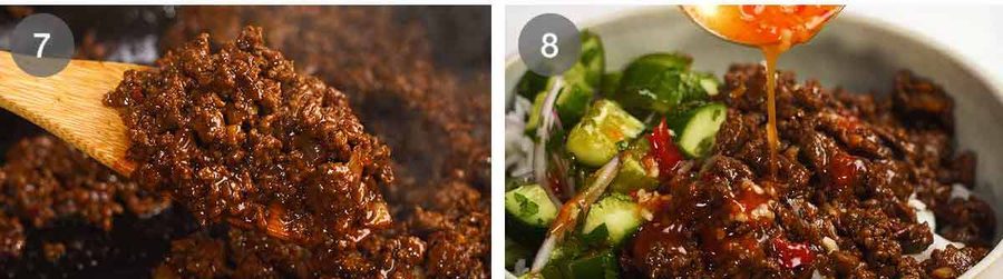 Thai Sweet Chilli Beef Bowls Recipe