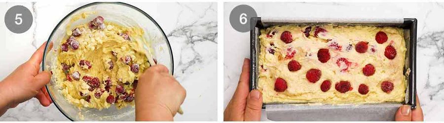 Glazed White Chocolate Raspberry Loaf Recipe