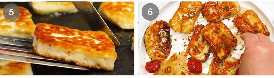 Golden Halloumi with Honey and Thyme Recipe