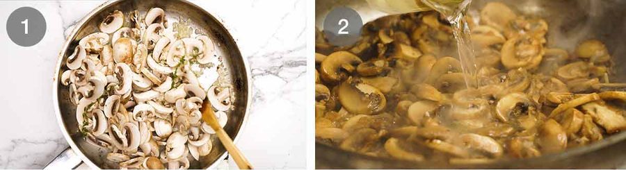 Easy ricotta gnocchi with creamy mushroom sauce Recipe