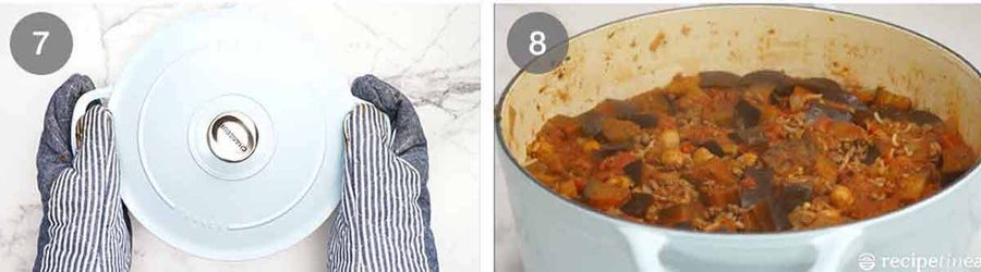 One-pot Moussaka beef rice pilaf Recipe