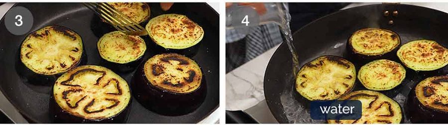 Almost no-oil Pan Fried Eggplant Recipe