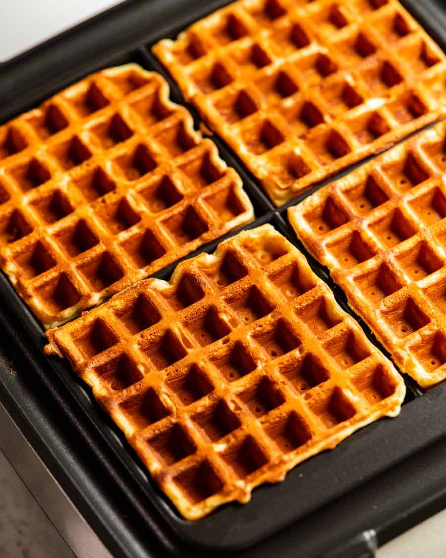 Waffles Recipe Freshly cooked Waffles