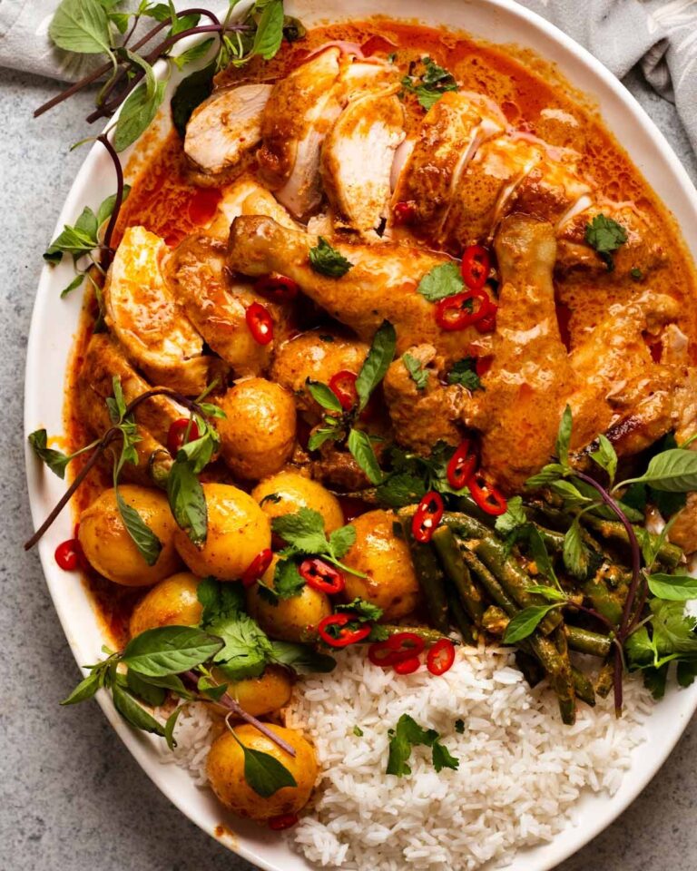 Thai red curry pot roast chicken Recipe