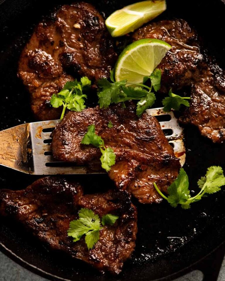 Vietnamese lemongrass pork steaks Recipe