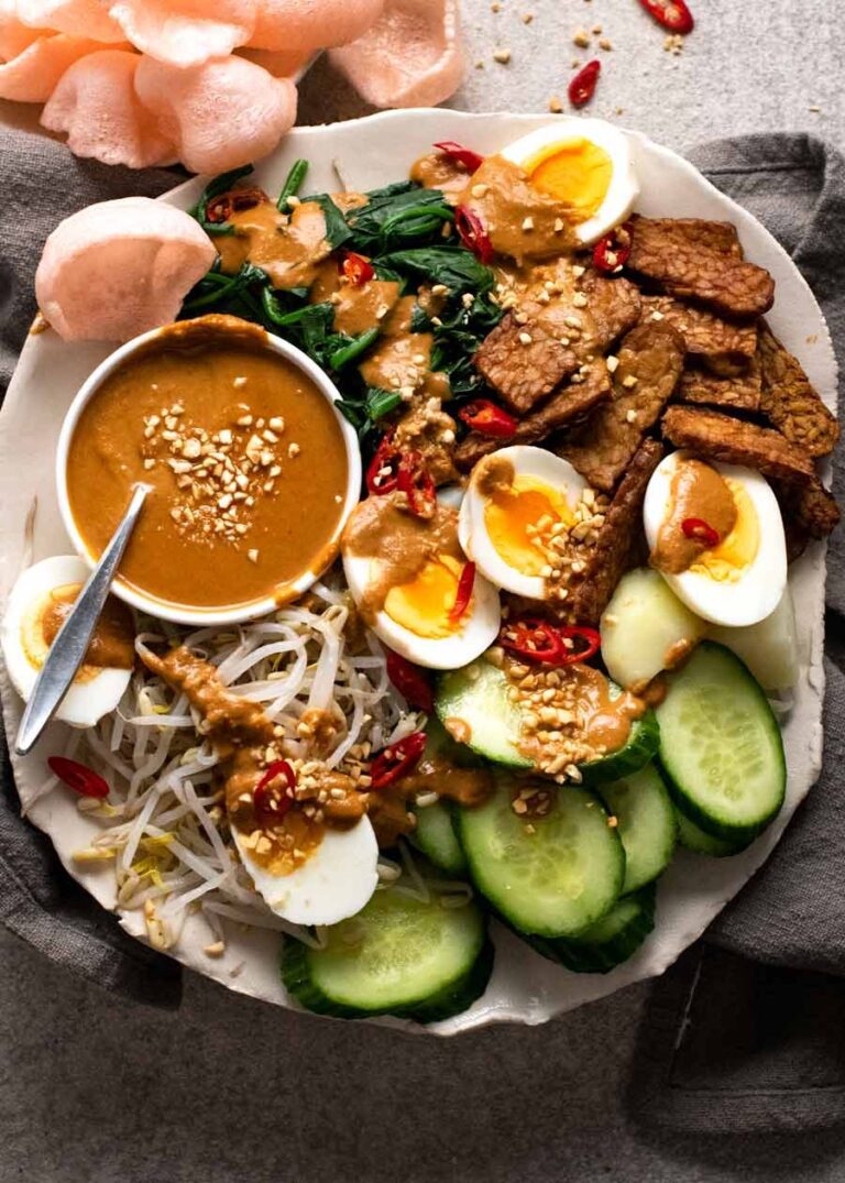 Gado Gado (Indonesian salad with peanut sauce) Recipe