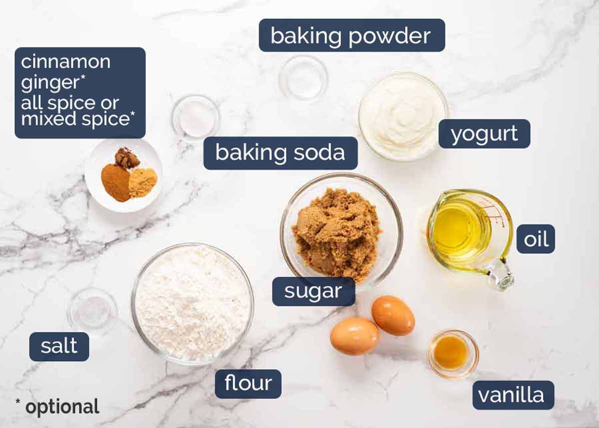 Cinnamon Apple Bread Recipe Ingredients in Cinnamon Apple Bread