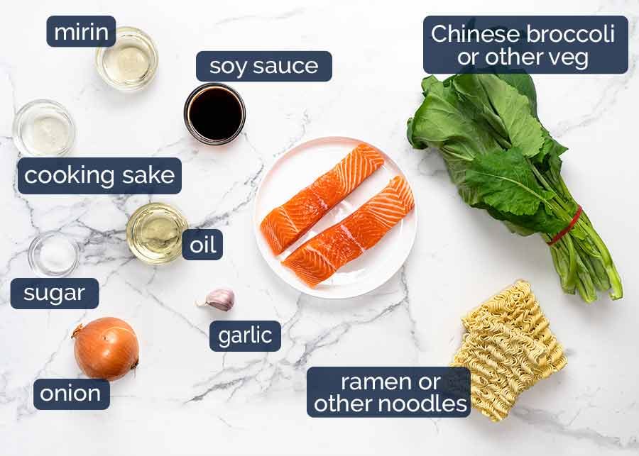 Teriyaki Salmon Noodles Recipe