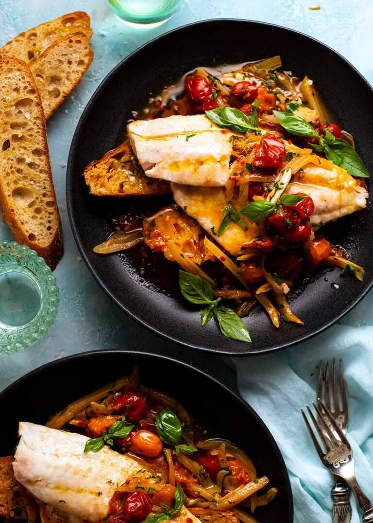 Acqua Pazza – Italian Poached Fish Recipe