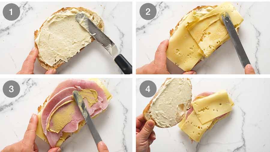 Croque Monsieur – the ultimate ham & cheese sandwich! Recipe