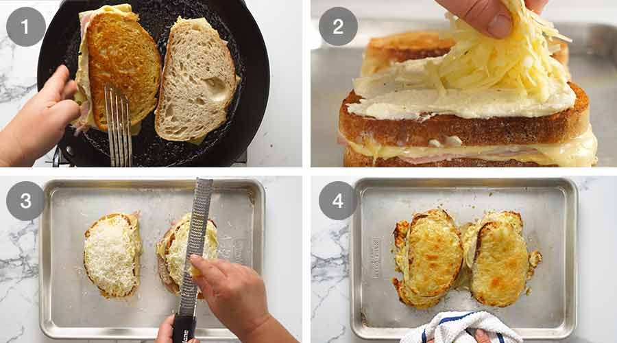 Croque Monsieur – the ultimate ham & cheese sandwich! Recipe