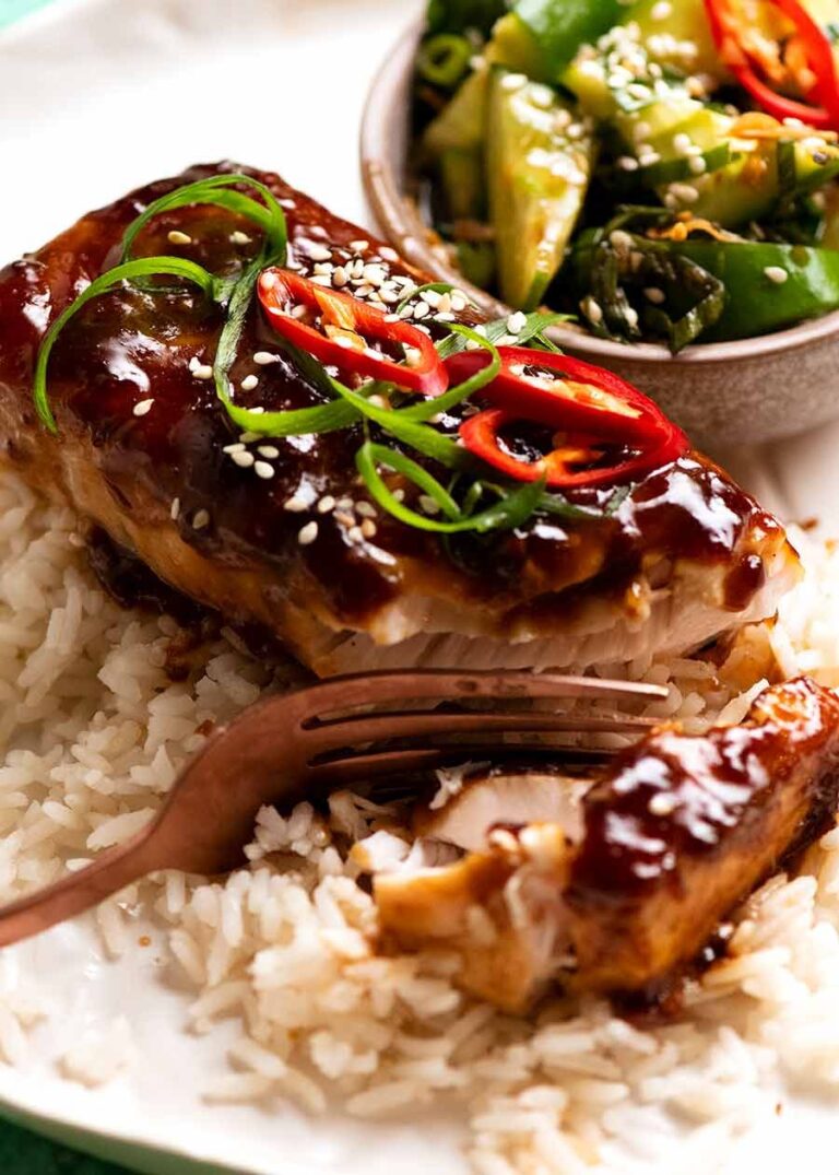 Asian Glazed Baked Barramundi recipe
