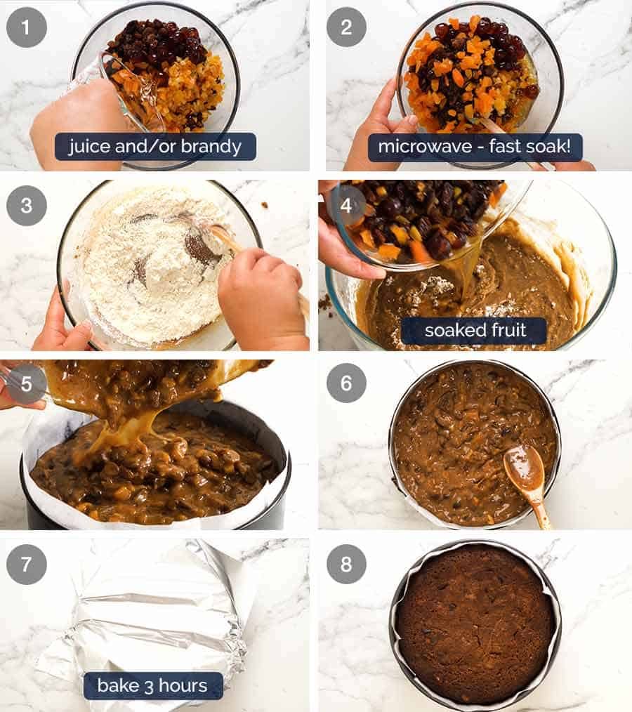 Christmas Cake – moist, easy fruit cake Recipe