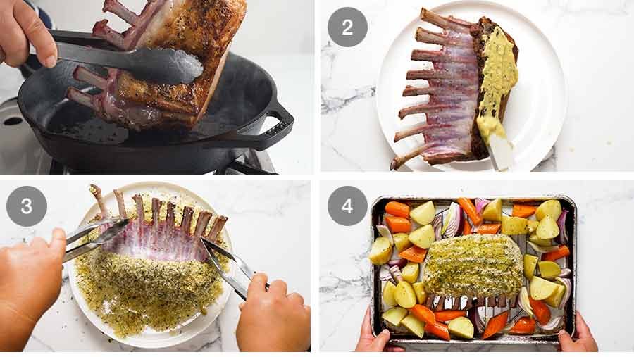 Rosemary Crumbed Rack of Lamb Recipe