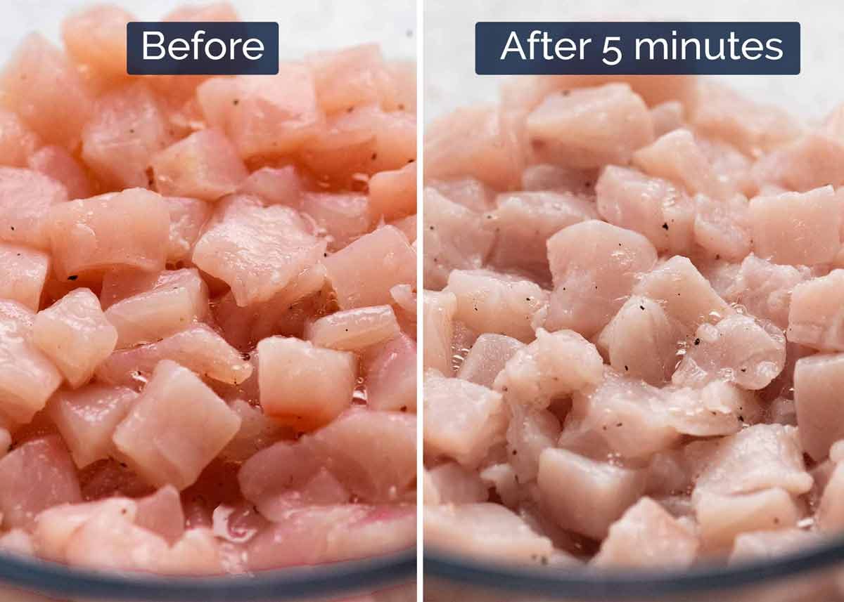 Photo showing before and after 
