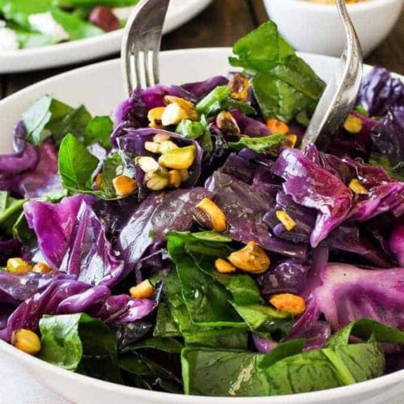 Garlic Butter Warm Red Cabbage Salad Recipe