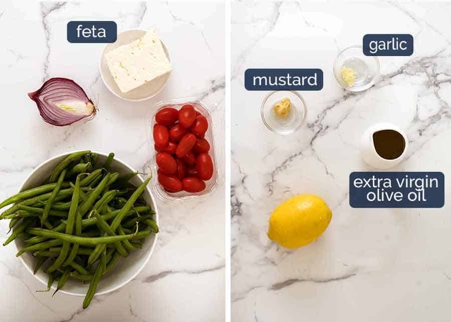 Green Bean Salad with Cherry Tomato Feta Recipe