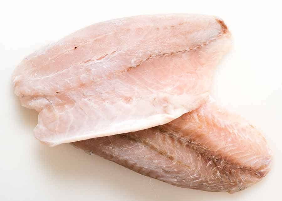Fish Chowder Soup Recipe Barramundi Fillets - raw