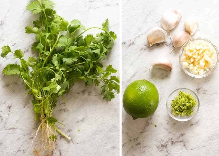 Thai Green Curry Paste recipe Coriander garlic and lime