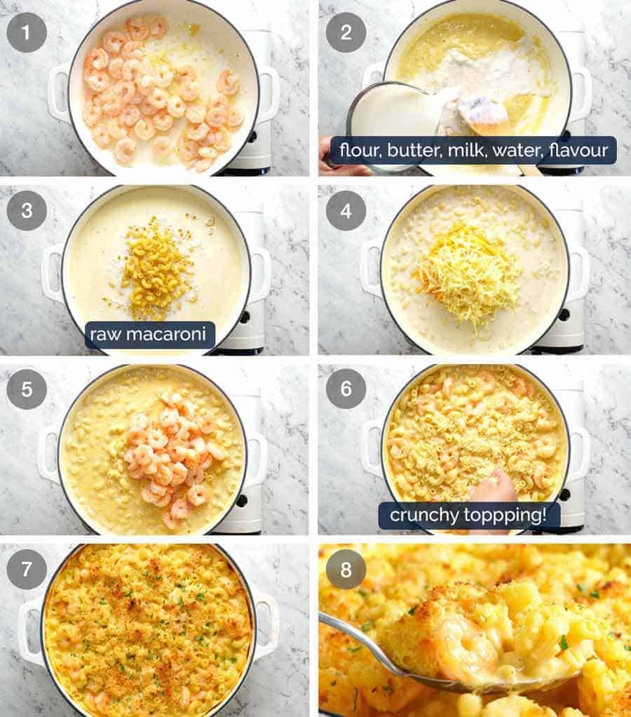 Garlic Shrimp Mac and Cheese Recipe