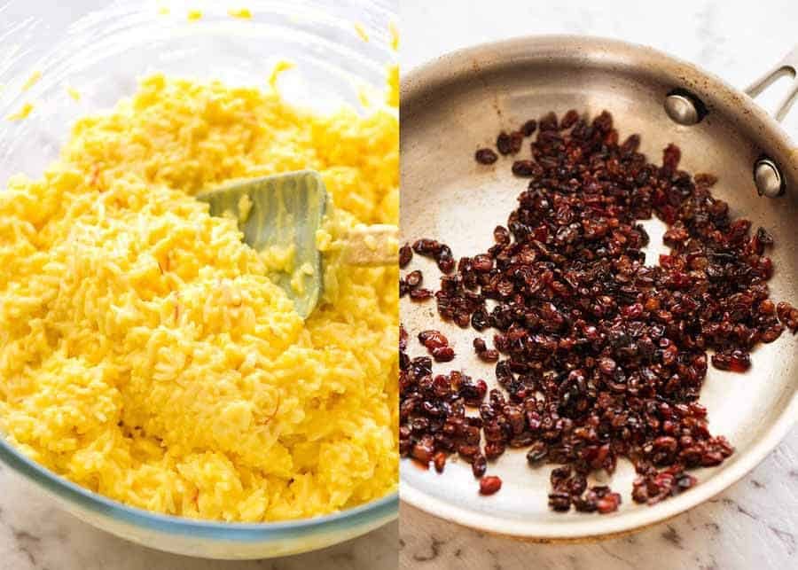 Persian Saffron Rice (Tachin)