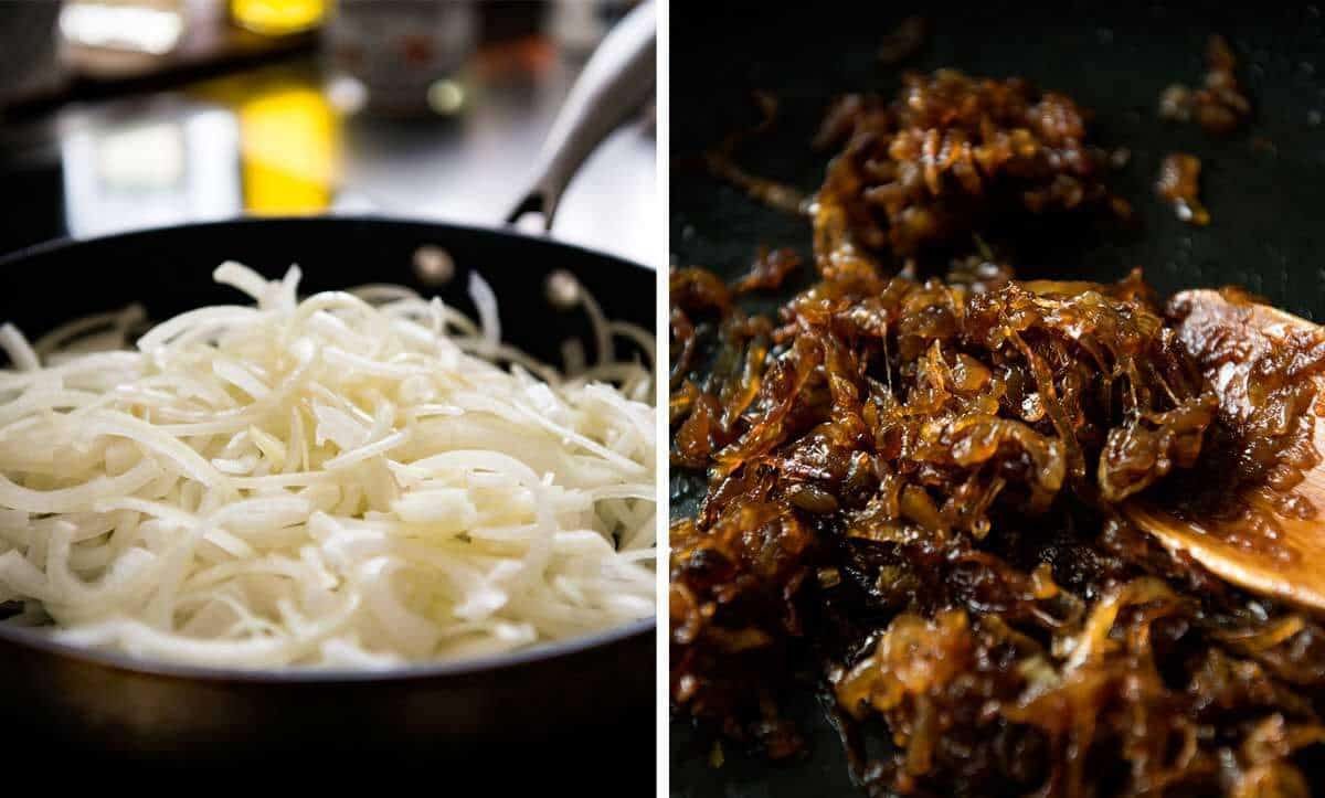Steak Sandwich Recipe Caramelised Onions www.recipetineats.com