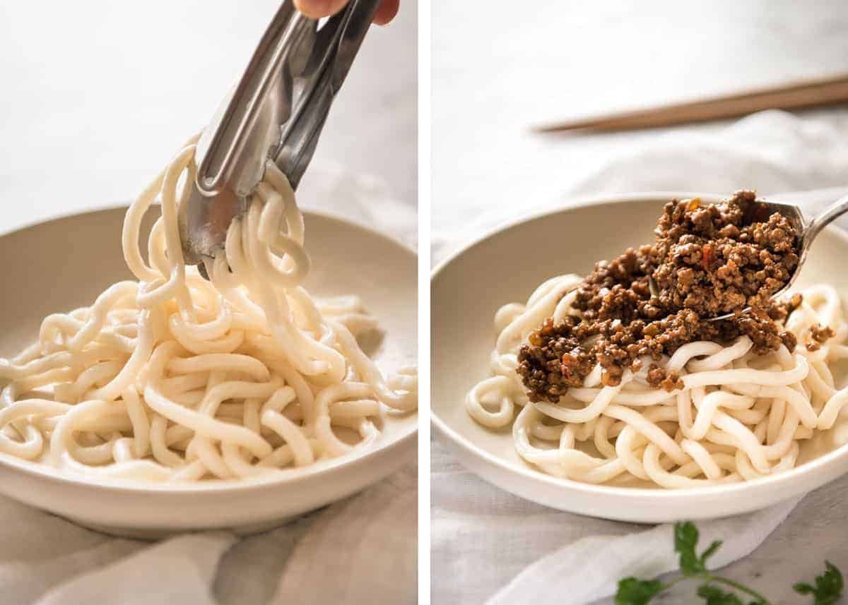 Chinese Pork Mince with Noodles (Zha Jiang Mian) - Super quick and super tasty, affectionally known as 