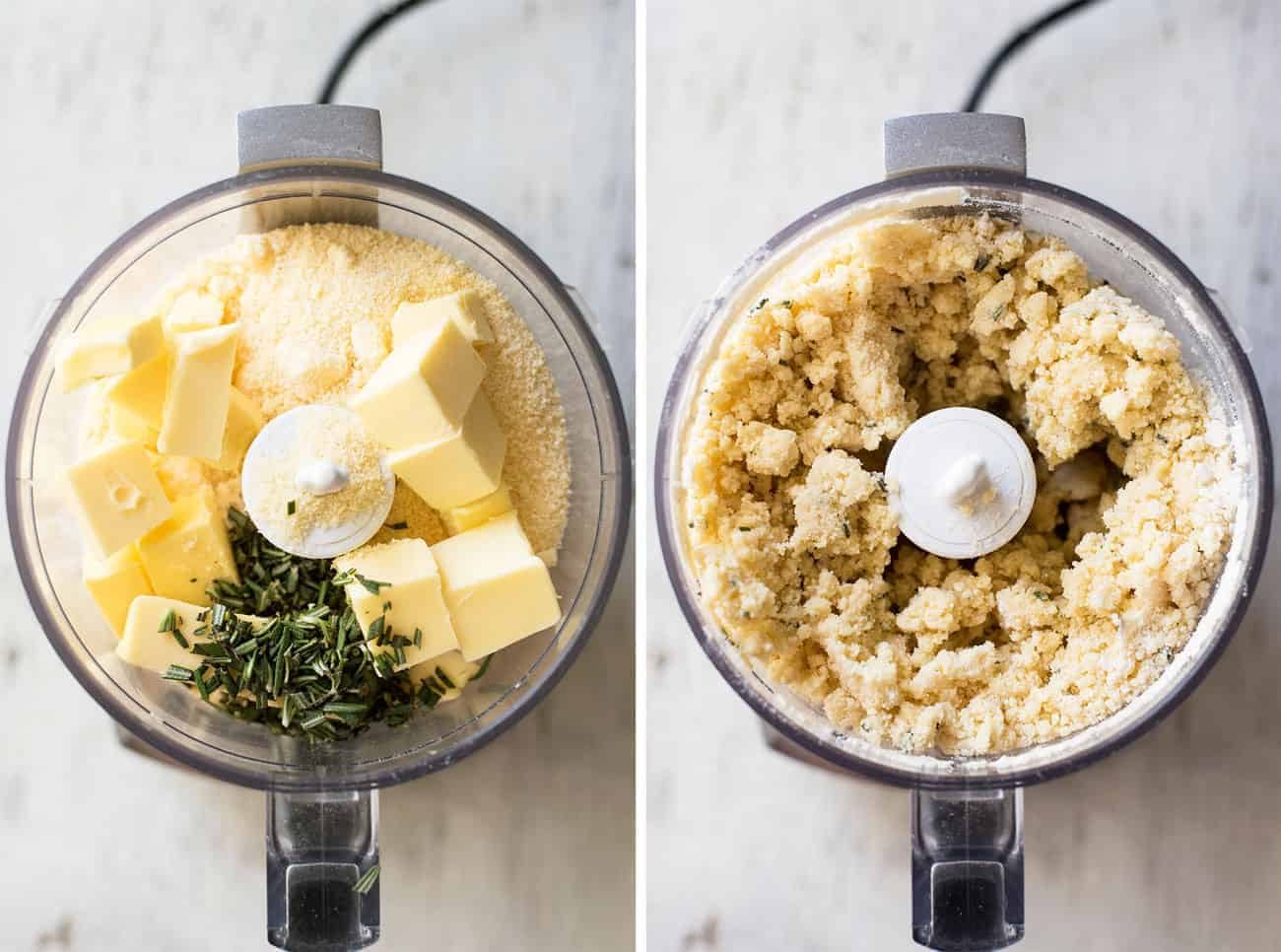 Parmesan Shortbread Biscuit - Butter, flour and parmesan (rosemary optional) is all you need to make these perfectly buttery, crumbly shortbread biscuits.