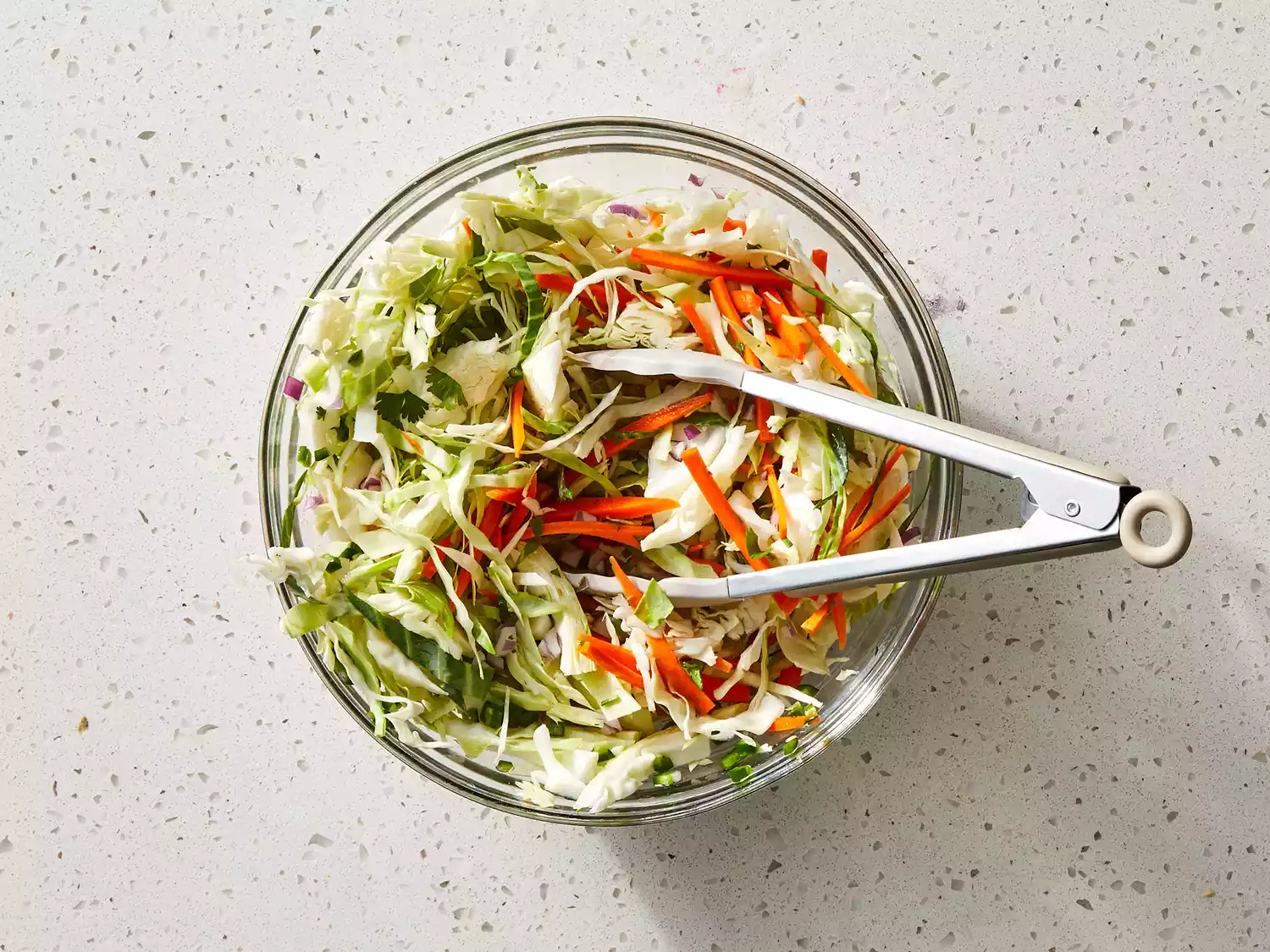 all ingredients combined in a bowl