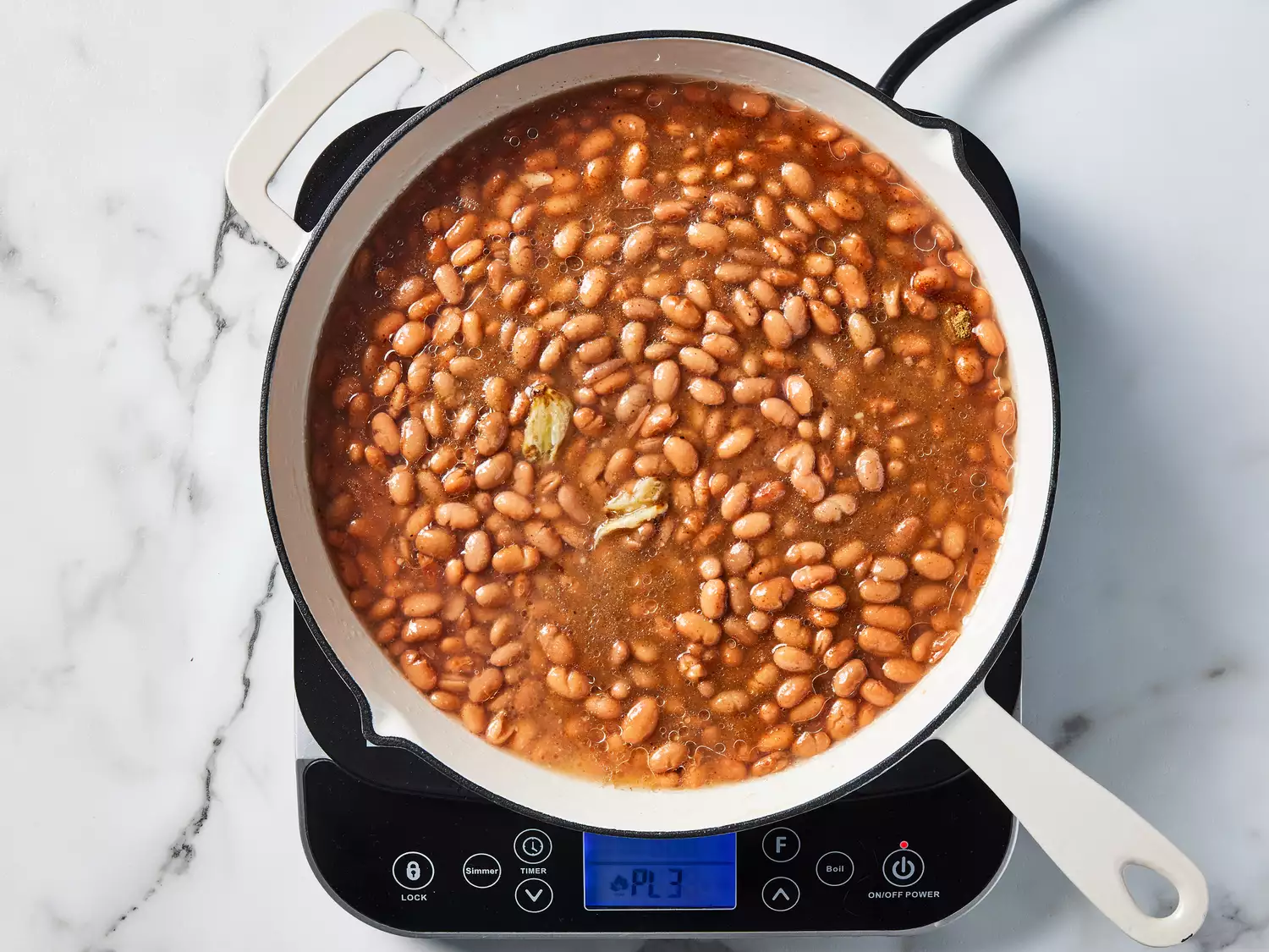 all ingredients added to skillet, and stirred until heated through 