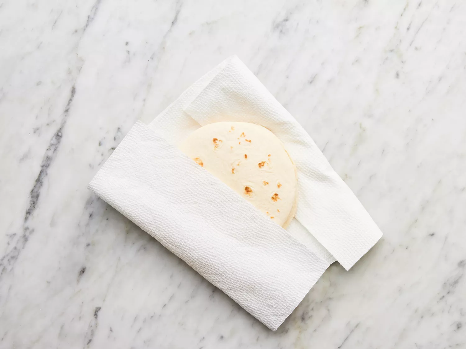 tortillas warmed up in the microwave.