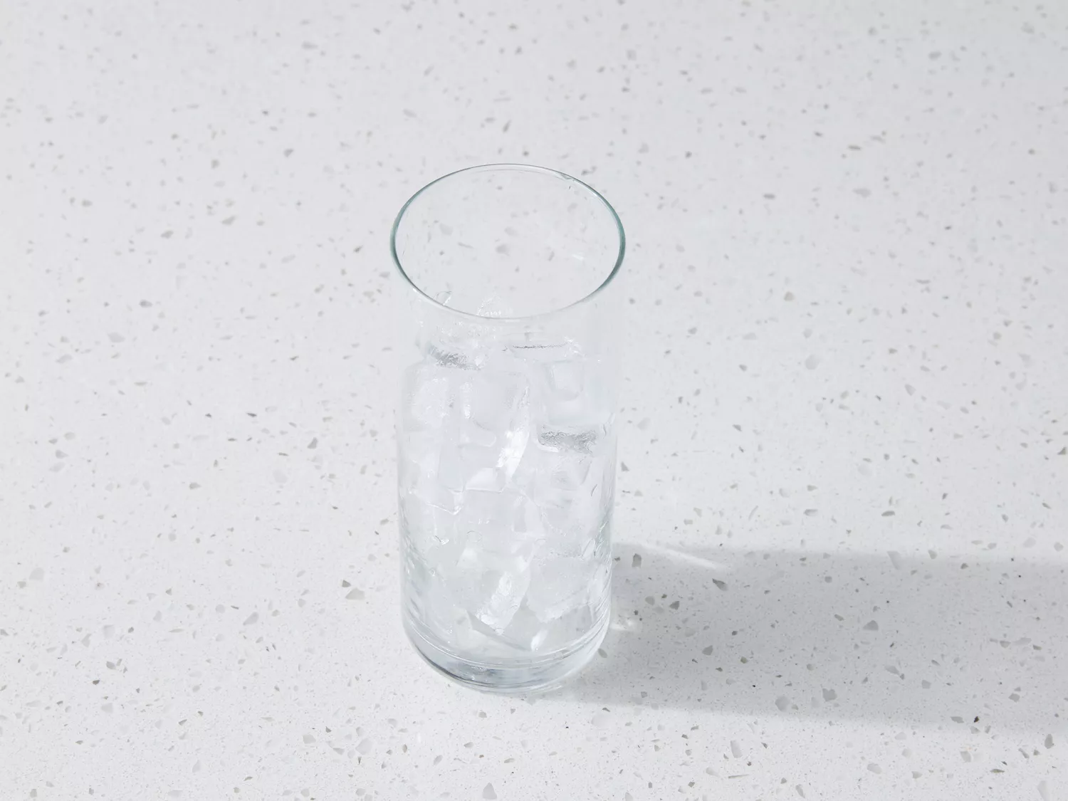 Glass with ice 