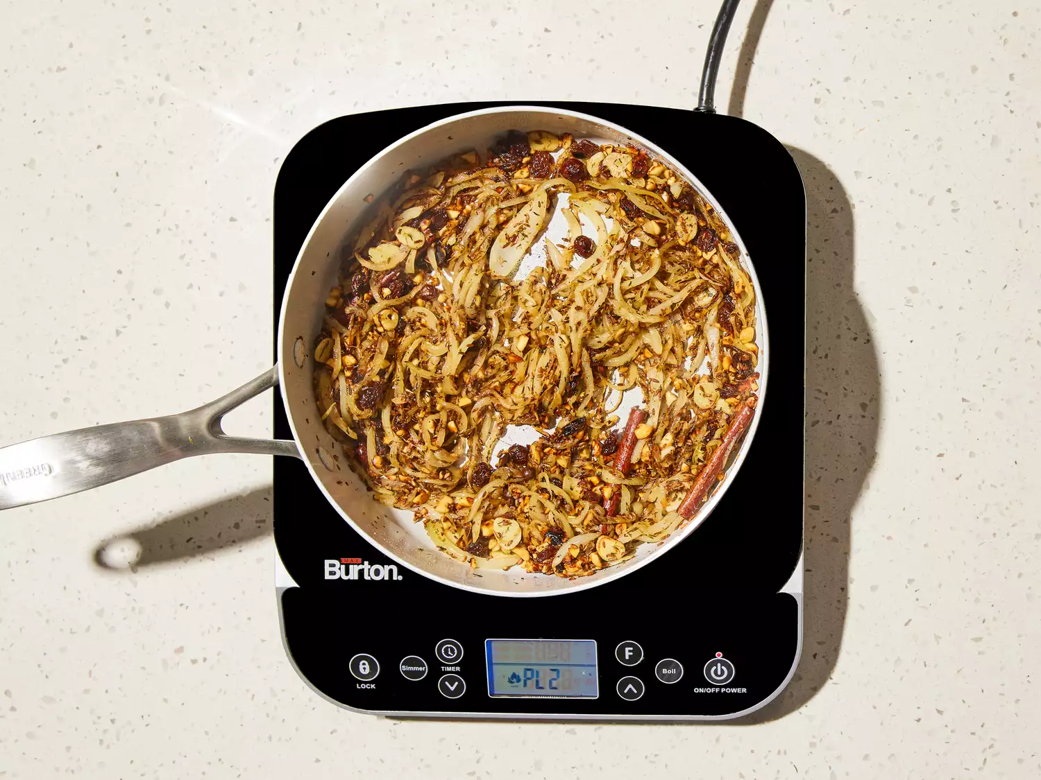 ingredients cooking in a skillet