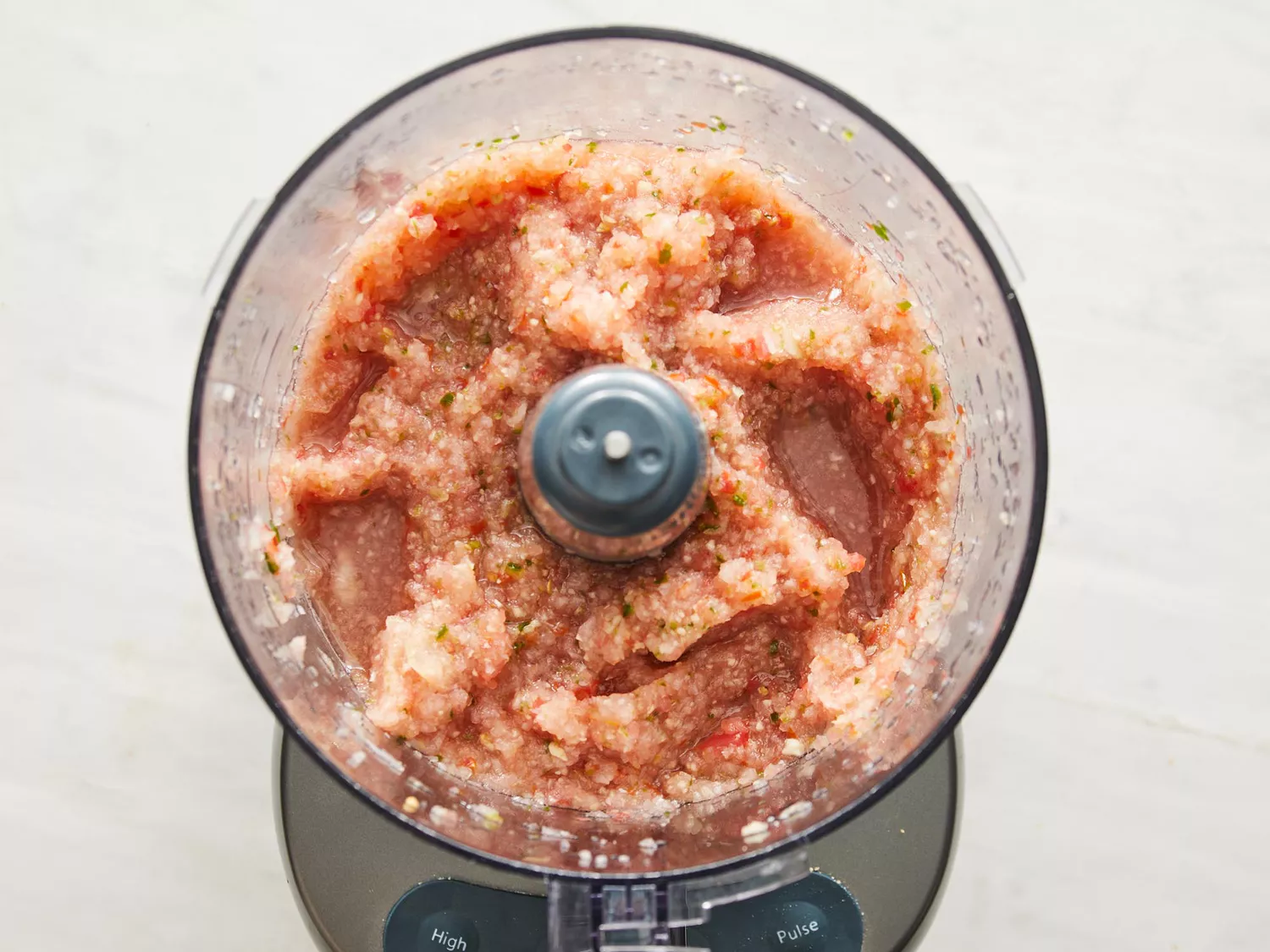 chana masala spice paste in food processor