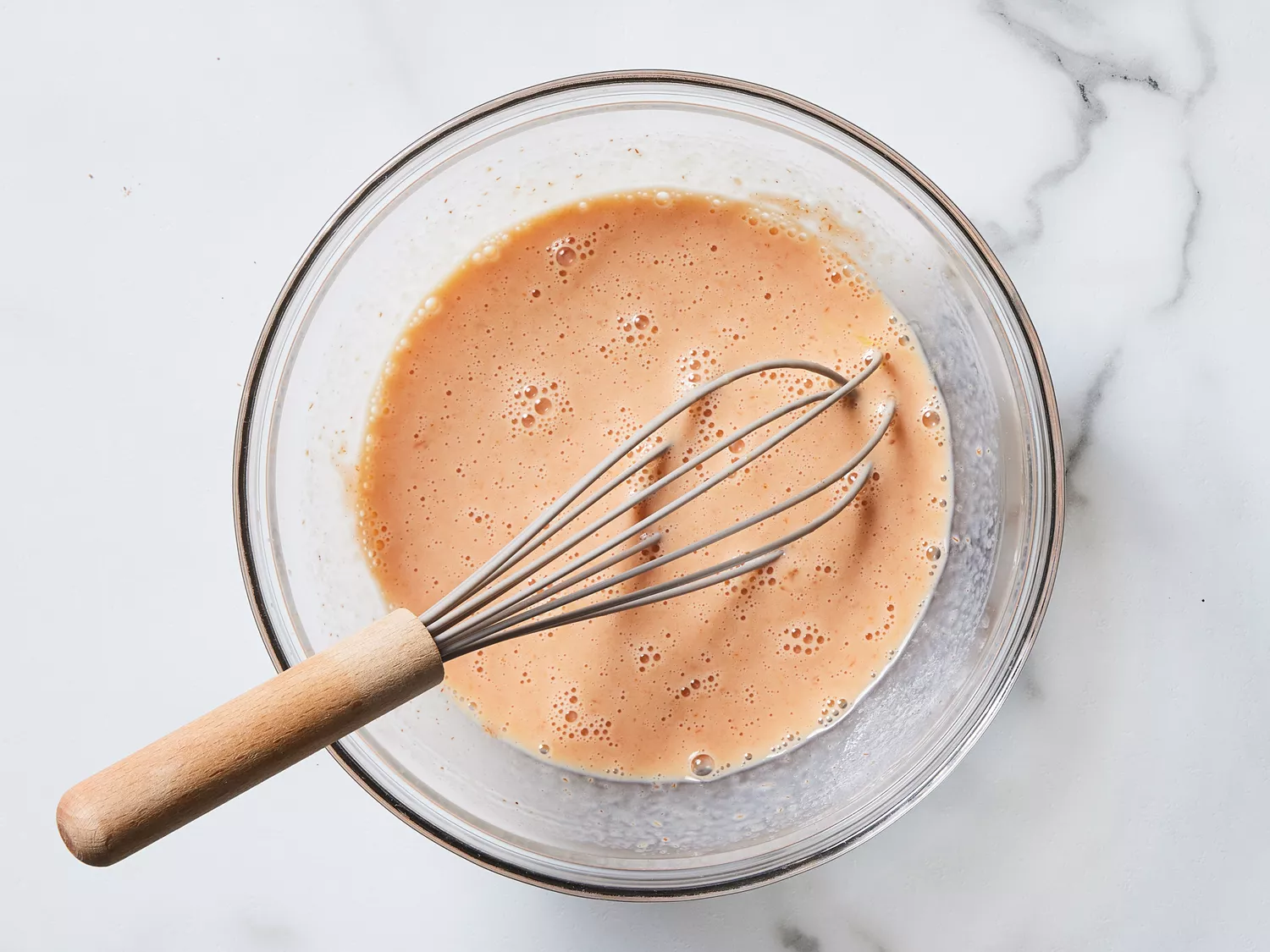 sauce ingredients combined in a bowl 
