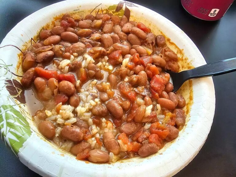 Bowl of pinto beans