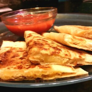 Margarita chicken quesadillas