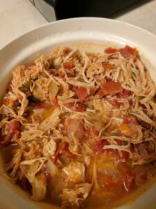 Slow cooker shredded chicken tacos