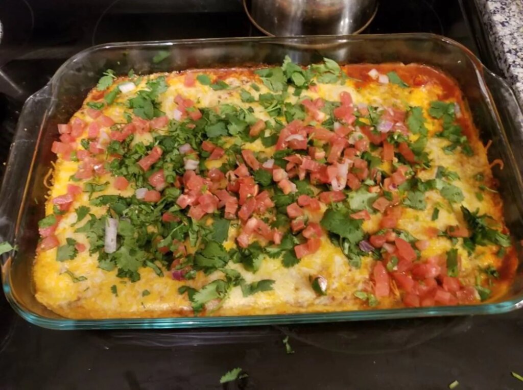 Avocado enchiladas