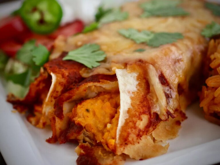 Sweet potato enchiladas