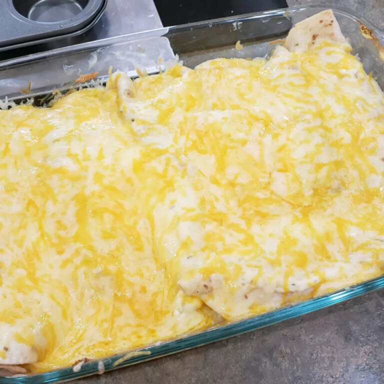 Chicken ranch enchiladas