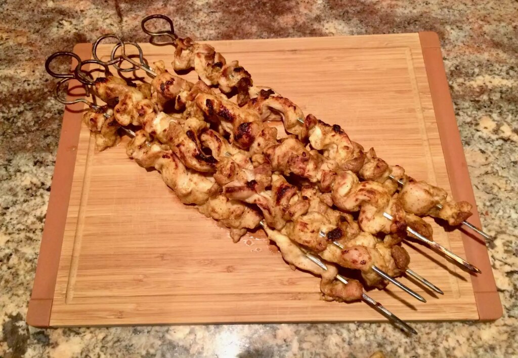 Tandoori-Inspired Oven Chicken Skewers Recipe 6551360 80ba1020a23a47f5bd853dc336c570ed